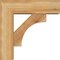 Ekena Millwork Westlake Block Rough Sawn Bracket w/ Offset Brace, Western Red Cedar, 6"W x 18"D x 18"H BKT0604X18X18WTL05RWR - alternate 2